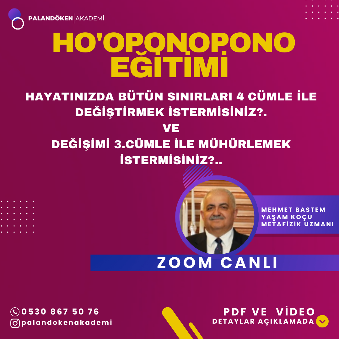 HO'OPONOPONO Niyet ve Kas Testi